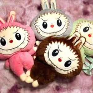 Labubu Plush Backpack Size 11x17 inches Brown